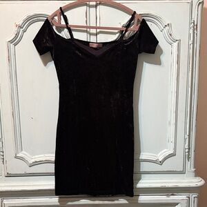 Bear Dance Black Mini Dress